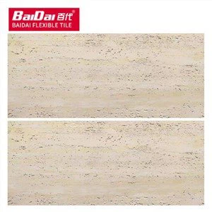 বাঁকা নমনীয় Travertine পাথর টালি